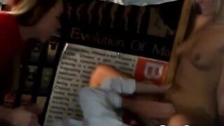 Horny fratboy gets blown before he gets fucked by slut