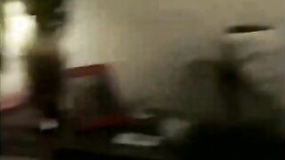 Hot babes getting steamy in hotel room with lucky guy