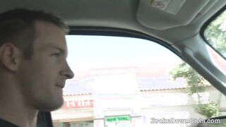 Naughty amateur chick gets fucked hard after she broke down with her car