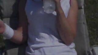 Amazing Brunette Babe Nails Throbbing Rod