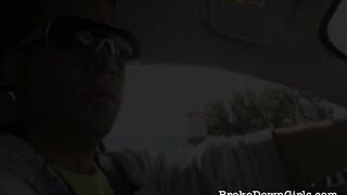 Attractive amateur girl gets picked up and fucked hard by a stranger