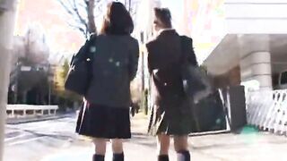 Asian babe has public sex