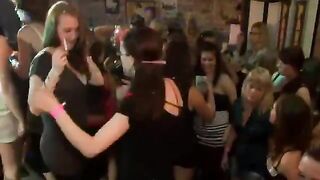 Cfnm real partying babes get nasty