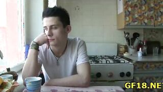 Guy bangs her as hard as nobody ever before in her life bringing sexy teen girl