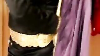 Gagged slave watches her master destroy her wardrobe