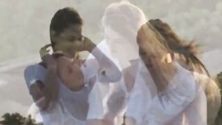 fairhair and brunette lesbians love