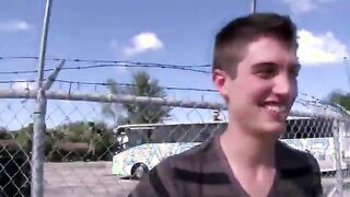 Nasty amateur twink gets sucked off