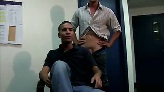 College dudes made to suck hard cock