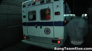 Three brunette pornstar nurses from