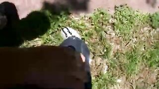 Huge gay hunk gets sucked by teen tweak in the back of a pickup