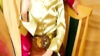 Gorgeous lesbian lovers get kinky with chocolate cake