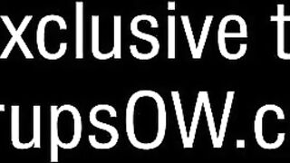 Sexy Vicky Vixen Touches Her Clit On Sofa