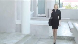 Blonde schoolgirl dildoing in art movie