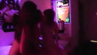 Sorority amateur lesbians lick pussy