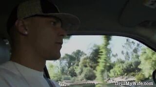 Naughty tattooed wife giving a stranger an amazing fucking lesson