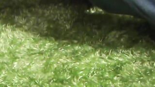 Amazing black girl showing off her hot hairy pussy and getting banged