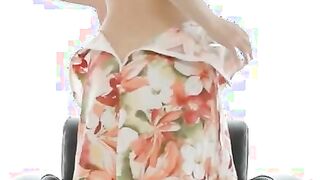 Art of masturbation in white