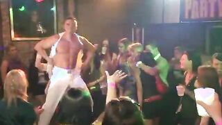 Sluts go lesbo at cfnm party