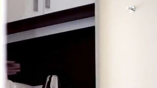 brunett angel teasing on the floor