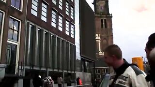 Tourist visiting the red light district