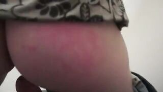 Horny red head bounces pussy on cock