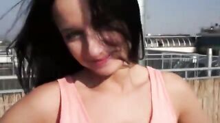 Amateur agrees to get her boobs touched