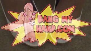 Cute blonde with natural tits toying her