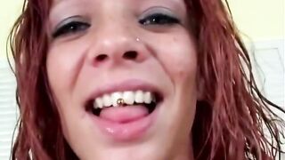 Hot ebony teen Maya in action