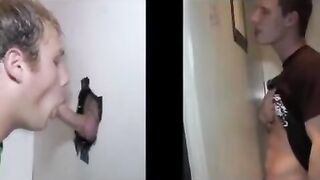 Straight jock sucked off by gay lips