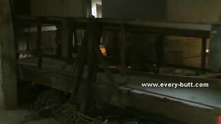 Gorgeous woman gets teased with several buttplugs and gets her ass abused by a man