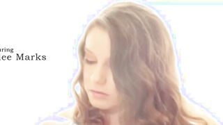 Killer model rubbing the snatch on chair