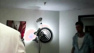 Straight dude gags on first blowjob