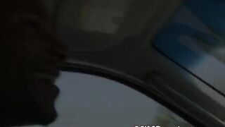 Bubble butt MILF sits on a big black cock and rides it really hard