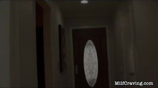 Big ass MILF gets naked before she puts a black cock in her pink holes