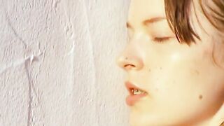 sexy teen doing grass masturbation