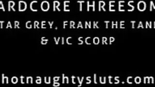 Threesome with juice heads