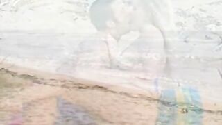 Busty Brunette Chick Gina Opens Wide For Thick Boner At The Beach