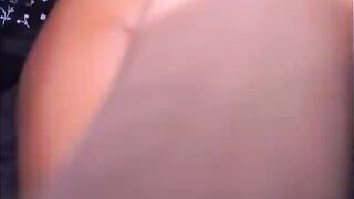 gorgeous brunette playing with a black dildo(7).flv