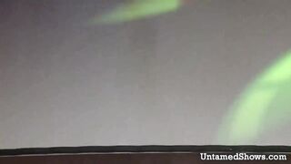 Delicious strippers licking each others amazing bodies at the sex show