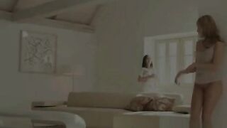 two lesbians in amazing sensitive action