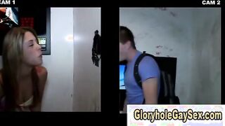 Straight guy amateur tricked into gay blowjob