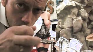 Bunch of skanky women going crazy in hot anal groupsex