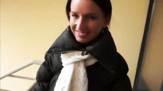 Teen shows appreciation for money by sucking cock