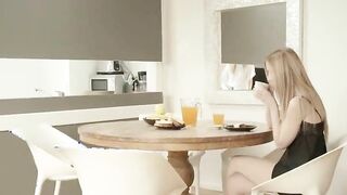 two sexy lesbians strip pussies