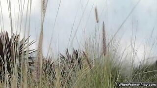 Blonde babe with big tits loves fucking