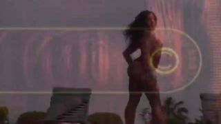 Ebony Nympho Puts Rod Down Lips, Bumhole And Cooch