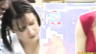 Female cooks take control over a dick