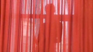 naked busty darkhair dancing before cam