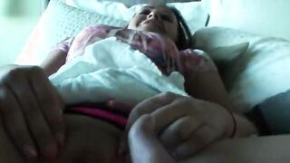 Shaved pussy chick enjoys first time anal fucking in doggystyle