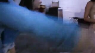 Naughty real sorority pledges grease up